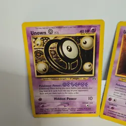🔥Vintage Pokemon TCG Neo Discovery & Destiny Card Lot Unown O & T 2x🔥 - Image 2