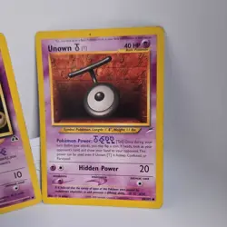 🔥Vintage Pokemon TCG Neo Discovery & Destiny Card Lot Unown O & T 2x🔥 - Image 3