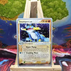 Nintendo Swampert ex Rare EX Holo Pokemon Card 95/95 Team Magma Aqua 150 HP 2004 - Image 1