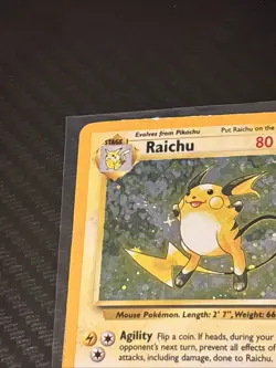 Pokemon TCG - 1999 Base Set 2 - RAICHU Holo # 16 /130 - Rare Card - HP - Image 4