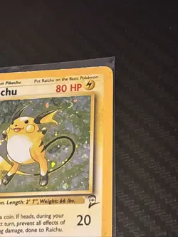 Pokemon TCG - 1999 Base Set 2 - RAICHU Holo # 16 /130 - Rare Card - HP - Image 5