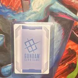 Gundam Card Game Mikazuki Augus Holo Card Bandai English Standard Size - Image 2