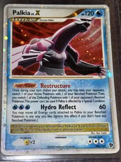 Pokemon Palkia LV.X Great Encounters Card 106/106 LP Great Eye Appeal 2008 - Image 3