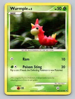 2009 Pokemon Card Platinum Wurmple 103/127 - Image 1