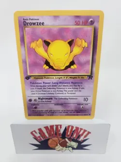 Drowzee 1st Edition Team Rocket 54/82 Pokemon Card NM BUF - Image 1