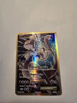 Pokemon Mewtwo EX Ultra Rare Full Art Holo 103/108 Evolutions 180 HP Card - Image 1