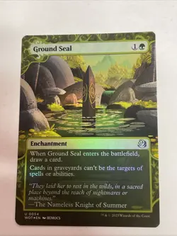 MTG Ground Seal Borderless FOIL , Wilds of Eldraine ,#54 - Image 1