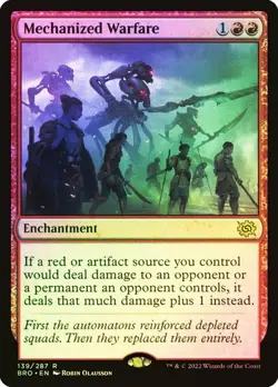MTG Mechanized Warfare The Brothers' War 139/287 Foil Rare - Image 1
