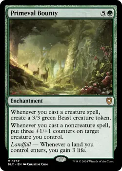 MTG Primeval Bounty [Bloomburrow Commander] Near Mint Magic - Image 1