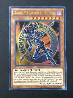 Yugioh Dark Magician of Chaos YGLD-ENC02 Ultra Rare NM - Image 1