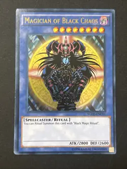 🔥 YUGIOH Magician of Black Chaos YGLD-ENC01 ULTRA RARE HOLOGRAPHIC 83717849148 - Image 1