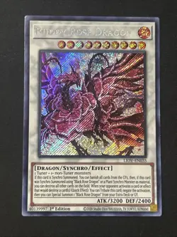 Yu-Gi-Oh! Ruddy Rose Dragon LIOV-EN035 1st Ed Secret Rare NM - Image 1