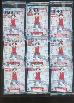 Lot (9) 2026 One Piece EN College Basketball US Voyage 055 Monkey D Luffy Sealed - Image 1