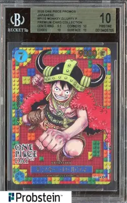 2025 One Piece Promos JPN P110 Monkey D. Luffy Premium Card Coll BGS 10 PRISTINE - Image 1