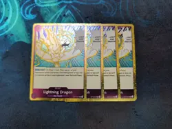 One Piece TCG Lightning Dragon 4x OP15-077 On Hand! - Image 1