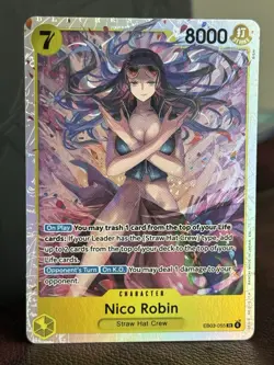 LOT of 3 Nico Robin EB03-055 One Piece Extra Booster Heroines Edition SR (MINT) - Image 3