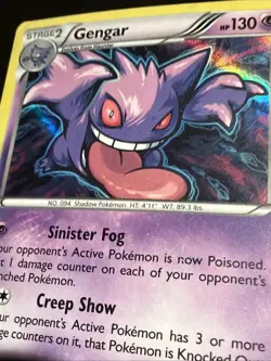 Pokemon Gengar Holo Rare TCG Card XY Breakthrough 60/162- HAS WEAR!!! - Image 3