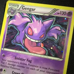 HOLO BLEED Gengar 60/162 XY Breakthrough Cosmos 2015 Nintendo Pokemon Card - Image 1