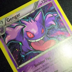 HOLO BLEED Gengar 60/162 XY Breakthrough Cosmos 2015 Nintendo Pokemon Card - Image 2