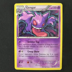HOLO BLEED Gengar 60/162 XY Breakthrough Cosmos 2015 Nintendo Pokemon Card - Image 3