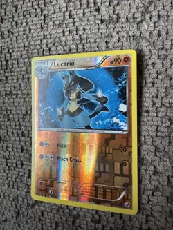 2013 Pokemon Black & White Plasma Storm 77/135 Lucario Reverse Holo NM Rare Card - Image 2