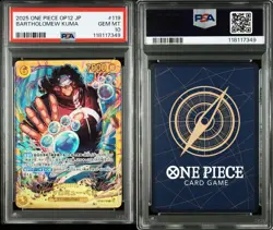 PSA10 Bartholomew Kuma SEC OP12-119 One Piece Card Japanese - Image 1