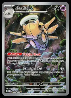 Shedinja 144/132 Holo Illustration Rare Mega Evolution Pokemon Card - Image 1