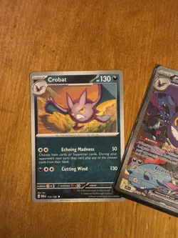 Pokemon Crobat Card Lot Paradox Rift Team Rocket Sword & Shield EX Holo 3 Cards - Image 4