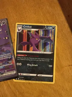 Pokemon Crobat Card Lot Paradox Rift Team Rocket Sword & Shield EX Holo 3 Cards - Image 5