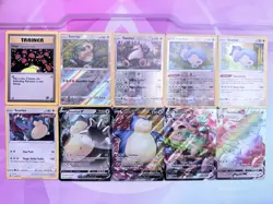 Snorlax V, V (full art), VMAX - 10 Card Lot - Pokemon English NM - Image 1