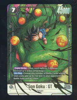Dragon Ball Super Son Goku GT SCR Foil Battle Card FB07-122 Triple Strike - Image 1