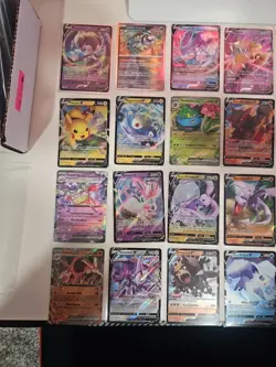 Pokemon TCG Mixed V & EX Card Lot (No Duplicates) – NM/LP #2 - Image 1