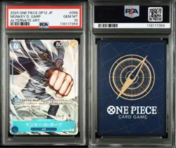 PSA10 Monkey D. Garp SR Parallel OP12-056 One Piece Card Japanese - Image 1