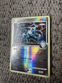 2009 Pokemon Platinum 7/127 Dialga G Reverse Holo NM Rare Card Vintage fresh tcg - Image 2