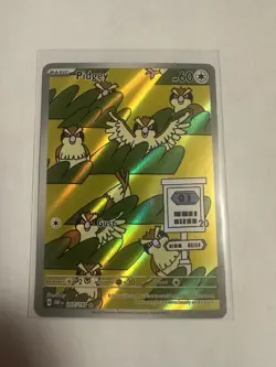 Pokemon Pidgey Scarlet Violet Obsidian Flames Illustration Card 207/197 Rare - Image 1