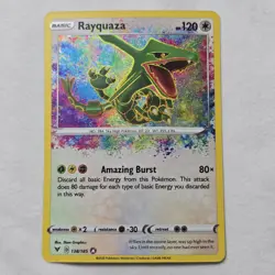 Pokemon TCG Rayquaza Vivid Voltage Holo Card 138/185 Amazing Rare - Image 1