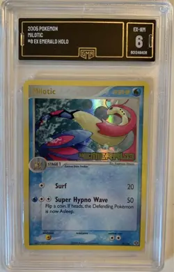 GMA 6 Milotic Emerald 8/106 Reverse Holographic Pokemon Card - Image 2