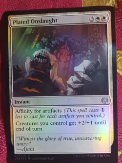 FOIL Plated Onslaught Phyrexia All Will Be One Magic The Gathering MTG White - Image 1