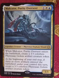 Malcator, Putiry Overseer Phyrexia All Will Be One Magic The Gathering MTG rare - Image 1