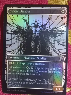 FOIL SHOWCASE Sinew Dancer Phyrexia All Will Be One Magic The Gathering MTG card - Image 1