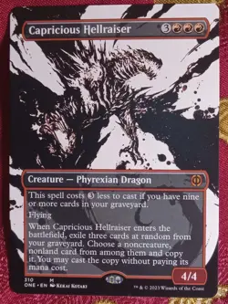 SHOWCASE Capricious Hellraiser Phyrexia All Will Be One Magic The Gathering MTG - Image 1
