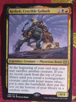 Kethek, Crucible Goliath Phyrexia All Will Be One Magic The Gathering MTG rare - Image 1