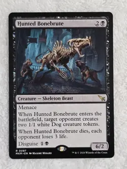 MTG Hunted Bonebrute #87 Murders at Karlov Manor Magic Card Rare NM - Image 1