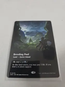 MTG Breeding Pool (Borderless) Edge of Eternities EOE 0278 Rare. Shock Land NM - Image 1