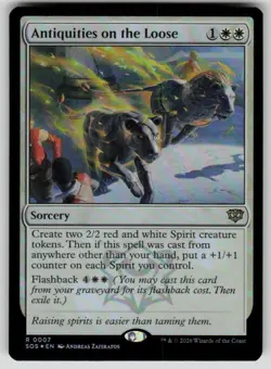 Antiquities on the Loose Foil Rare Secrets of Strixhaven 7 MTG Near Mint 2026 - Image 1