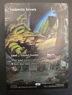 Undercity Sewers (Borderless) Teenage Mutant Ninja Turtles MTG Foil Near Mint - Image 1