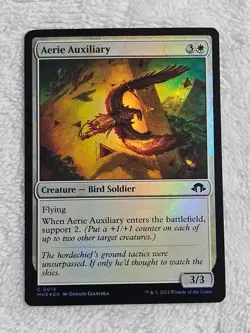 MTG Aerie Auxiliary FOIL - Modern Horizons 3 Magic Gathering Card #18 NM - Image 1