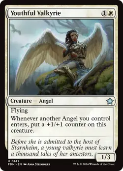 MTG Youthful Valkyrie [Foundations] Near Mint Magic - Image 1