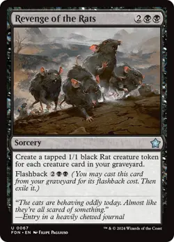 MTG Revenge of the Rats [Foundations] Near Mint Magic - Image 1
