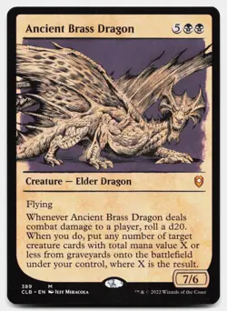 Ancient Brass Dragon (Showcase) Commander Legends: Battle for Baldur's Gate... - Image 1